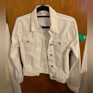 Primark white denim jacket